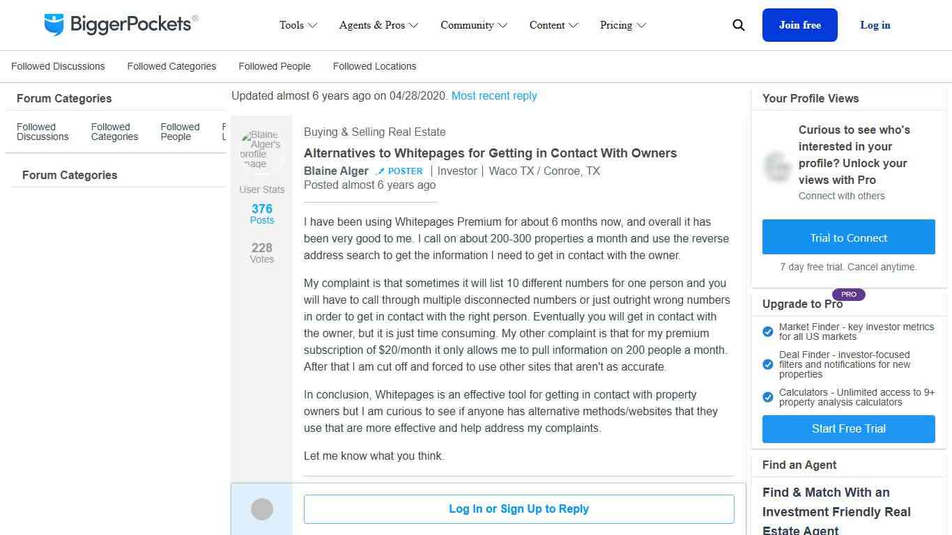 Alternatives to Whitepages for Getting in Contact With Owners